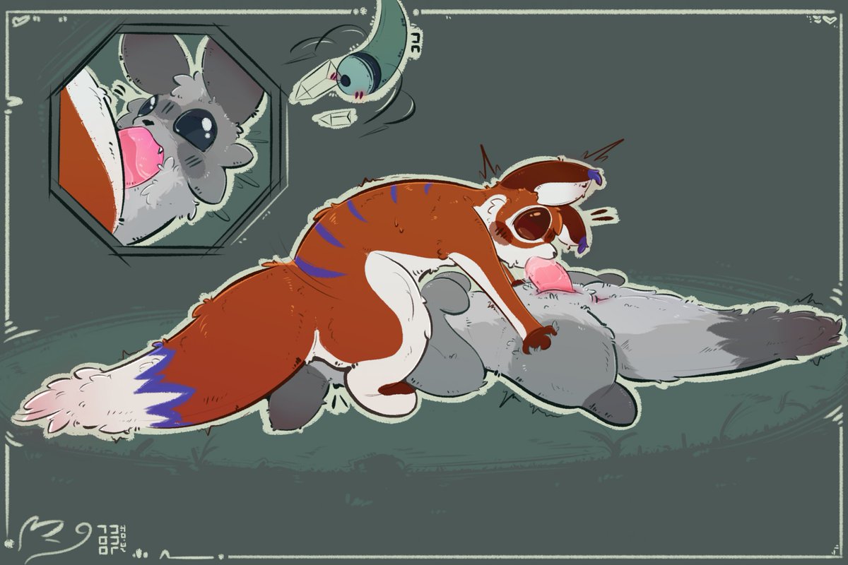 SpicyJerboa's tweet photo. Well seems these two were trying to get some private time together until an Overseer came to take a peek and now you as well? Not that this couple of scugs seem to be planning to slow down at all~

Was a request done of me and @sachiiagain by @/namaport (on bsky) https://t.co/AQSQdqhqJR
