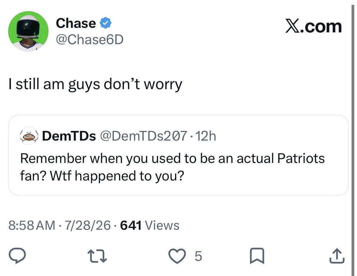 DemTDs207's tweet photo. @Chase6D Here, I fuckin’ dirty deleted it and then felt like a dumbfuck who can’t hold themselves accountable. https://t.co/bdhSBxlNSm