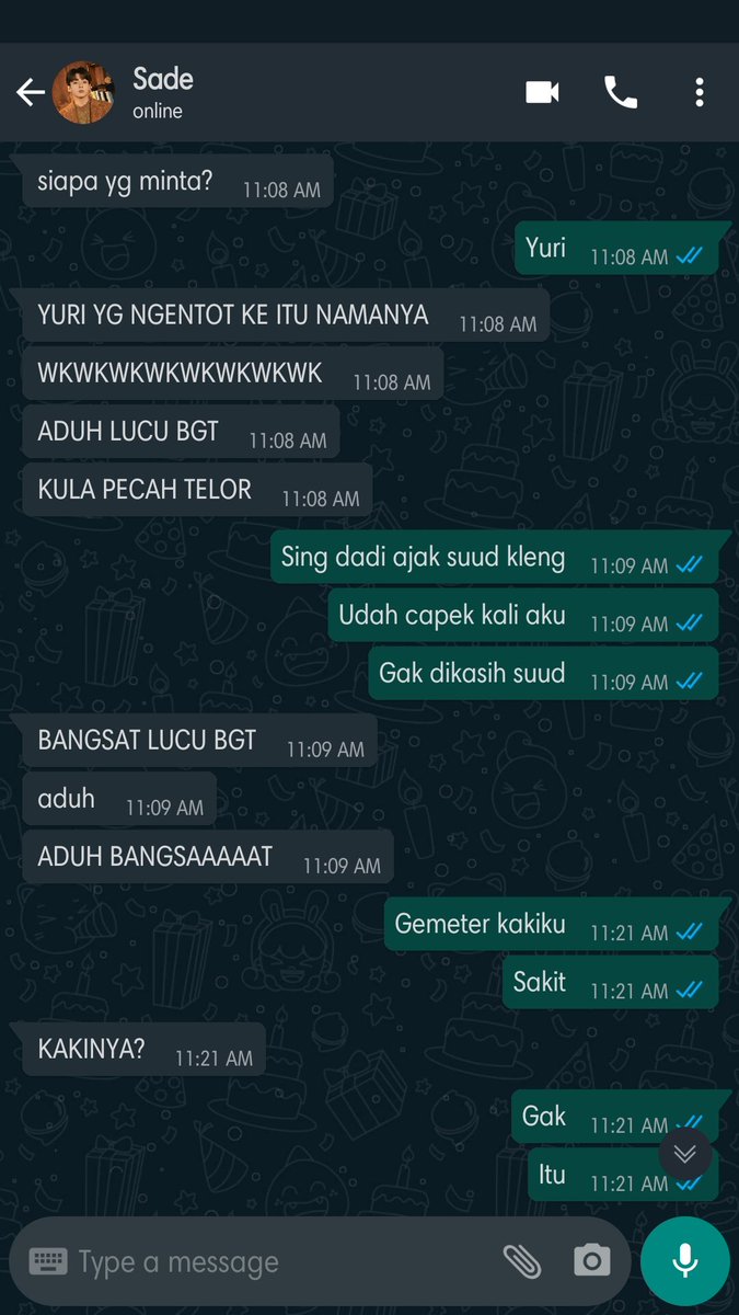 eclairedelange's tweet photo. 🔎 564.
sade oleng ke bedeng
// dirty words 😭

bojog: mnyet, sing dadi...: gamau diajak, suud: berhenti https://t.co/AnLl3GBsUl