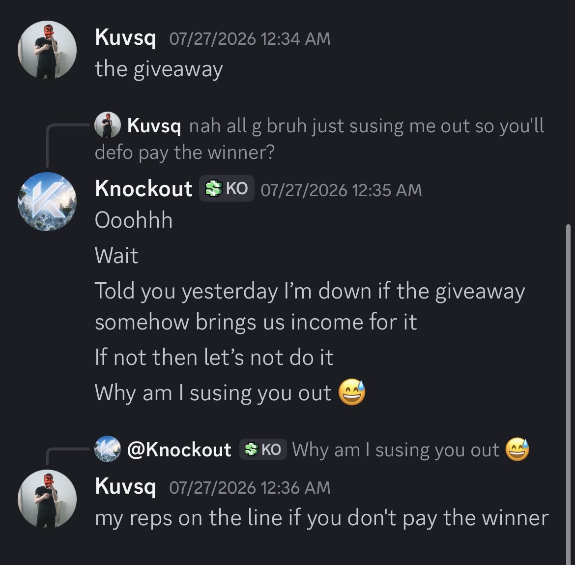 CartelVids's tweet photo. @playknockoutgg Scammers https://t.co/uHEYZtE68e
