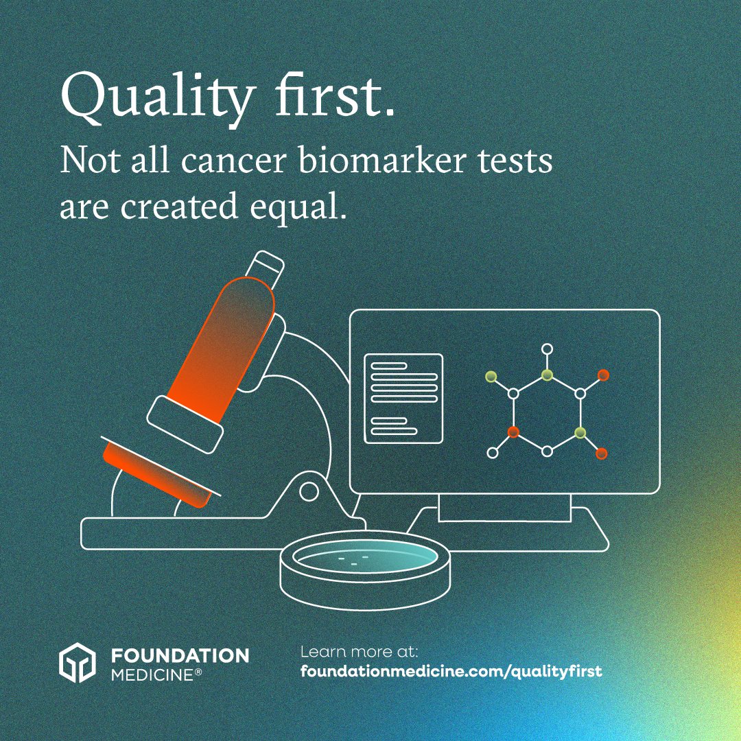 FoundationATCG's tweet photo. Precision #CancerCare can only be as good as the quality and accuracy of the #BiomarkerTest used to inform treatment. Find out more about Foundation Medicine’s tests and how we put quality first: https://t.co/8Qf4oYiXVu https://t.co/kdCC1EJ2AE