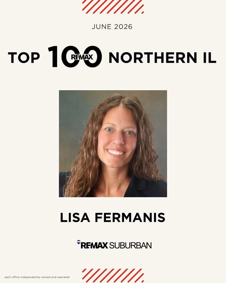LisaFermanis's tweet photo. Iβm honored to be recognized among the Northern Illinois RE/MAX Top 100 Agents for June! π
Thank you to my amazing clients for your trust and support!
Lisa Fermanis
π§ Lisa@LisaFermanis.com
π https://t.co/SHDZB2AXdu
#LisaFermanis #REMAX #REMAXSuburban #TopProducer https://t.co/8DCF8PvrJf