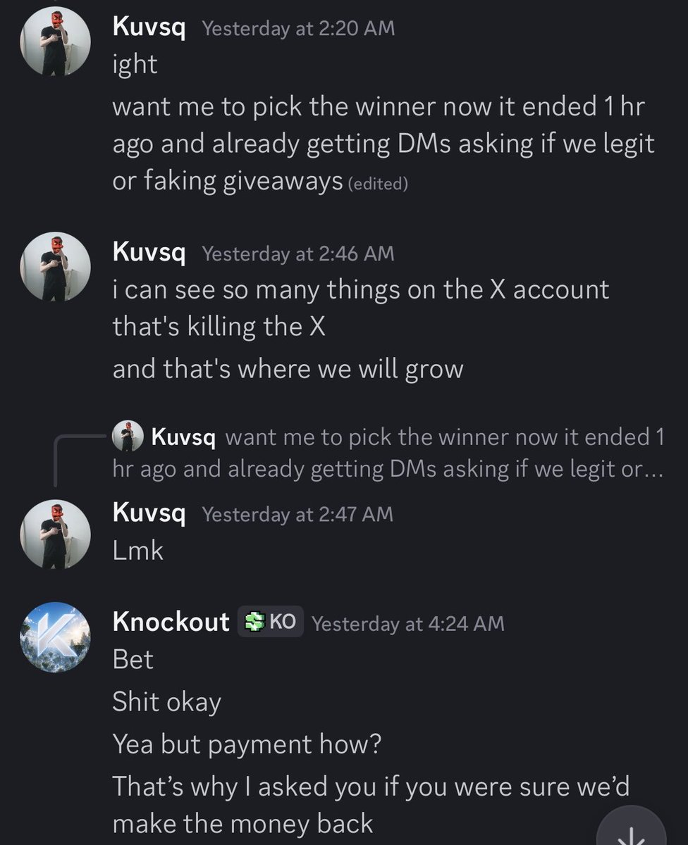 CartelVids's tweet photo. @playknockoutgg Scammers and pathological liar weirdos 🤥 https://t.co/GxPGNvs7XV