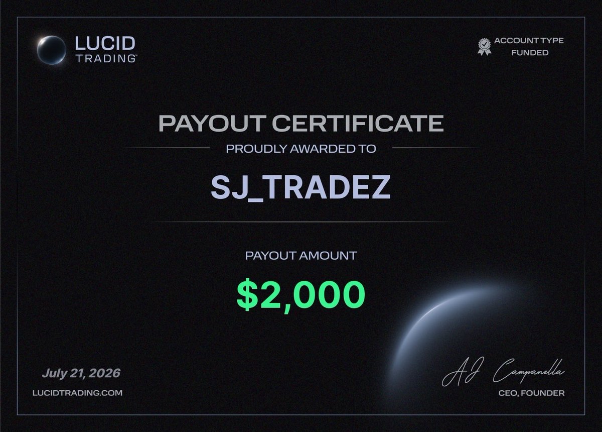 SJ_Tradez's tweet photo. $11,000 in payout in July’26 💯💪🏻🥹

Net Profit after split and eval cost - $8000 🔥

Keep working hard, it always pays for the hardworking ones 😁💎

$NQ $MNQ #FuturesTrading #LucidTrading #Payout https://t.co/81jq7iUHj9