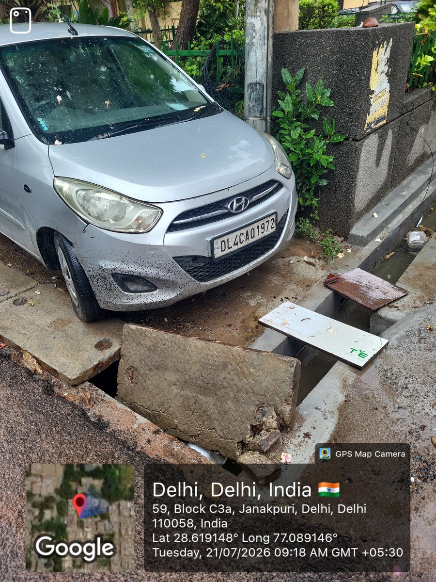 LinuMP's tweet photo. The work was launched in March 2026 but the work started June 2026  all the benchmarks of storm drain and structures including slab very poorly planned The problem is not the absence of schemes, but the absence of governance. https://t.co/jq69pd3Ud4