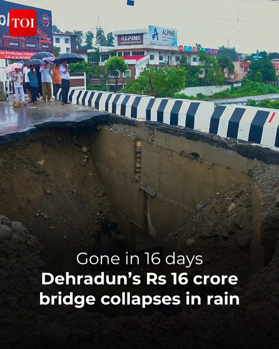 SinhaM2i's tweet photo. it’s just expensive eyewash for citizens..! Maybe that’s why no government should stay in power for more than five years. 

#Dehradun #Uttarakhand #BridgeCollapse #HeavyRain #Monsoon #Infrastructure https://t.co/QrpeONKNPY