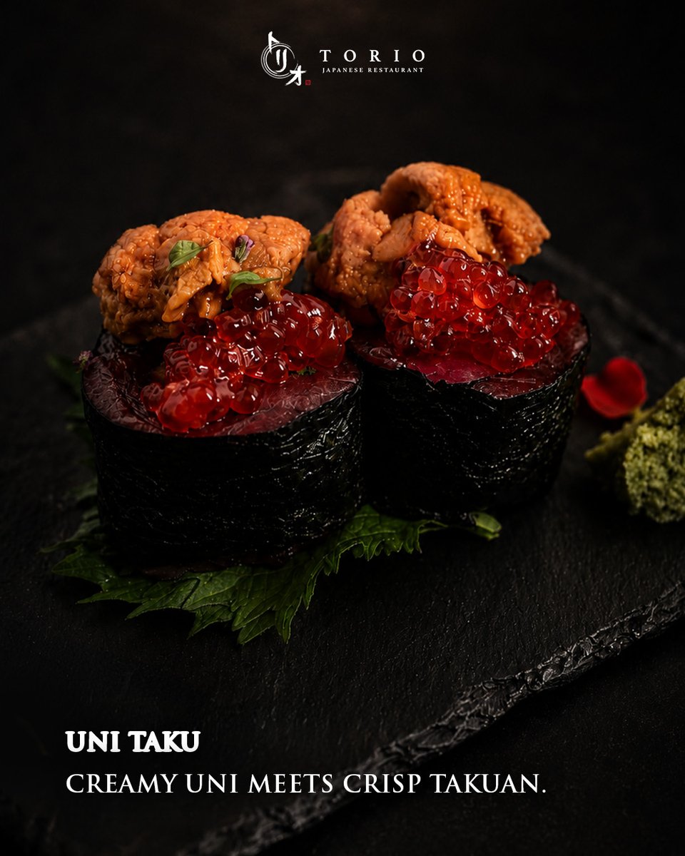 TorioSG's tweet photo. Uni, in all its richness.

Paired with sweet amaebi, popping ikura, refined caviar, and crisp takuan, each bite reveals a different side of uni — creamy, briny, delicate, and deeply indulgent.

Discover uni at Torio.

#toriosg #sgeats #japanesedining #omakasesg #sgfoodie https://t.co/O4Swue0oM0