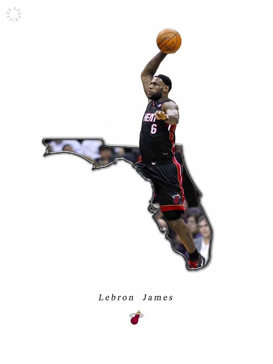 XR_Graphics's tweet photo. Don't Get Caught By The Heat 😉

 LBJ Miami Heat Poster  

#LebronJames #HeatNation #GraphicDesign https://t.co/EPNRBCtx0G