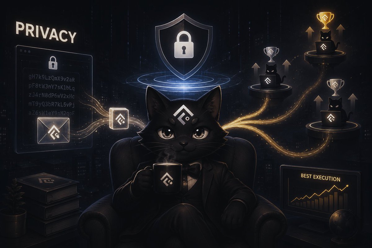 baselighter's tweet photo. Confidentiality doesn't have to slow innovation.

With @FlutonIO , encrypted intents keep user strategies hidden while decentralized execution engines compete for the best outcome.

Privacy remains intact. Performance stays uncompromised. https://t.co/8XFx7VBJQd