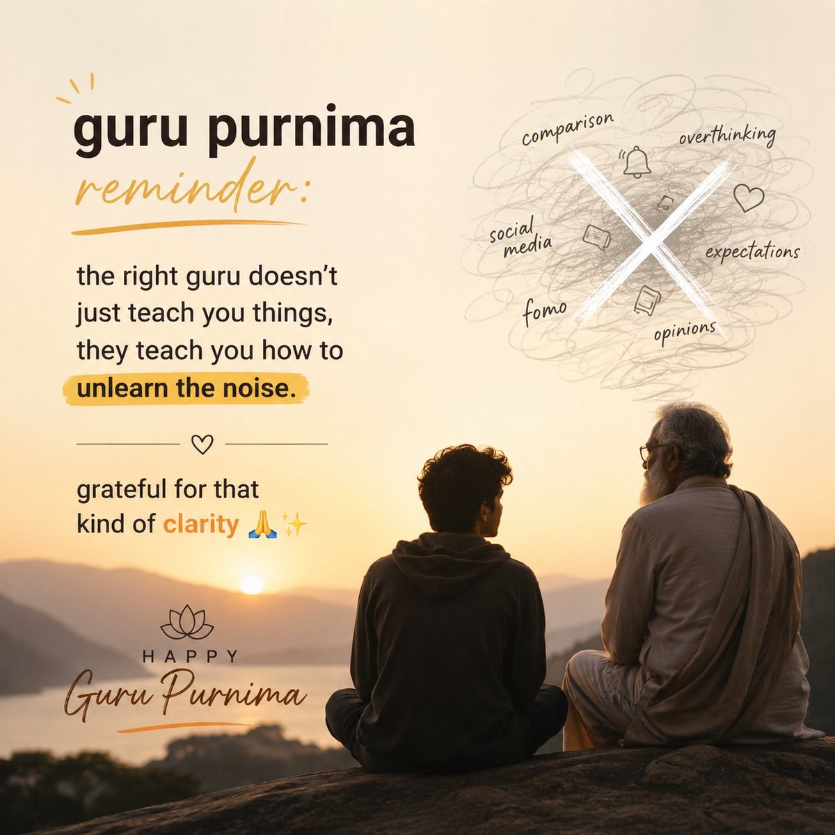 JayanthGenz's tweet photo. Guru purnima reminder: the right guru doesn't just teach you things, they teach you how to unlearn the noise. grateful for that kind of clarity 🙏✨
#GuruPurnima https://t.co/ThvAefg4ey