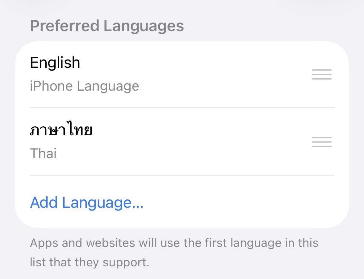Manskee's tweet photo. @The_JackHanson @qo01q @kamathematic It can have that spacing when you have certain other preferred languages set. https://t.co/CFEduGcEav