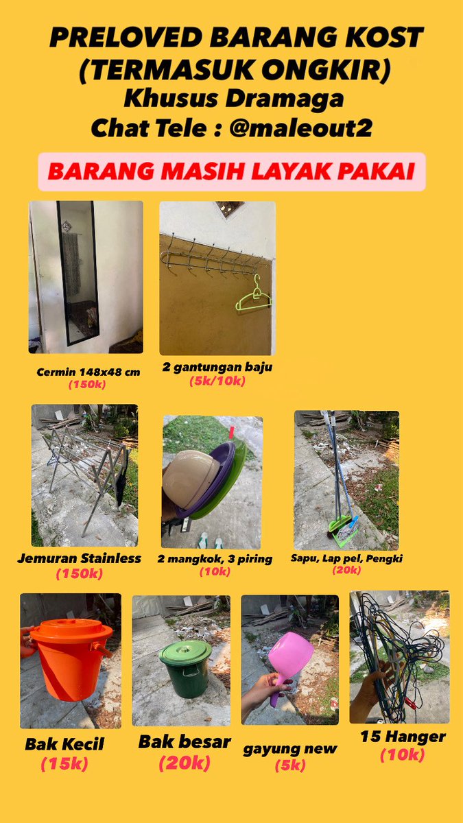onawear2's tweet photo. PRELOVED BARANG KOST https://t.co/VMfJu36hNu