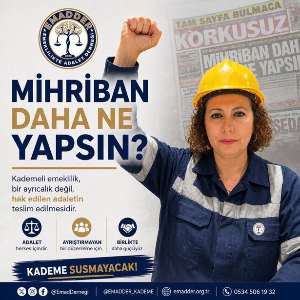Cihan5608371377's tweet photo. 1 Güne 20 Yıl Adaletsizliği Sürdürülemez!!!
Kademe Anayasal Haktır Derhal Yasalaşmalıdır!!! @EmadDernegi
#MihribanDahaNeYapsın
#KademeSusmayacak https://t.co/71IW9Z9mYS