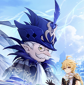DailyPulcinella's tweet photo. Genshin Impact's main character and some blonde guy https://t.co/HBHbk2LCia