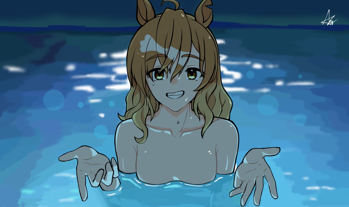 A5D_KLIBER's tweet photo. In the pool.

#umamusme #ウマ娘 https://t.co/7et3toAGoO