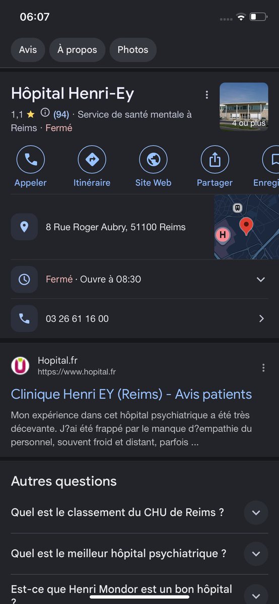 jthn_19's tweet photo. ⚠️IL Y A DES CHANCES QUE MAYA SOIS  ENFERMÉ LÀ BAS⚠️ 

henry ey a reims. Faisons quelque choses parce que les avis de l’hôpital sont tous à 1 étoile (sa parle même de mal traitance) 

⚠️FAUT QU’ONT SE BOUGE⚠️ 

#mayabf https://t.co/lOU3mgSIPk