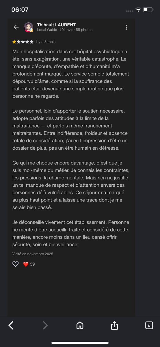 jthn_19's tweet photo. ⚠️IL Y A DES CHANCES QUE MAYA SOIS  ENFERMÉ LÀ BAS⚠️ 

henry ey a reims. Faisons quelque choses parce que les avis de l’hôpital sont tous à 1 étoile (sa parle même de mal traitance) 

⚠️FAUT QU’ONT SE BOUGE⚠️ 

#mayabf https://t.co/lOU3mgSIPk