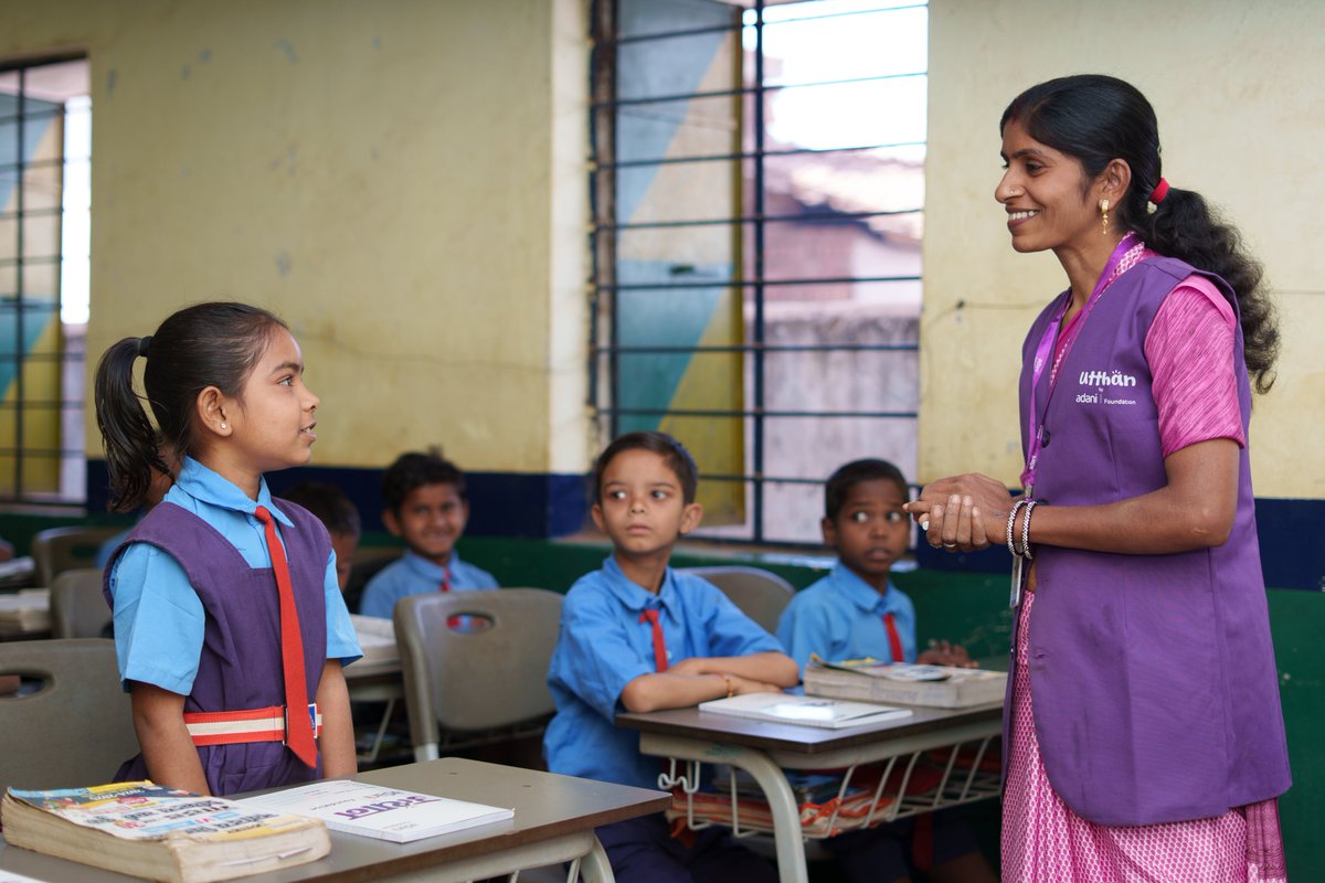 AdaniPriti's tweet photo. A Guru shapes a student at every stage of life — from the very first lessons to the pursuit of purpose and leadership. This #GuruPurnima, we celebrate the educators and mentors across @AdaniFoundation, @Adani_Schools & @AdaniUniversity who enable generations to learn, grow and serve. Gratitude to every Guru lighting the way 🙏
