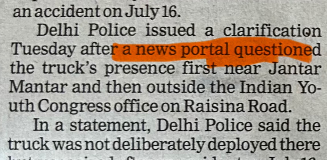 AbhinandanSekhr's tweet photo. The name is @newslaundry and @thenewsminute reporters name is @ImAvdheshkumar https://t.co/m2naekRr5e