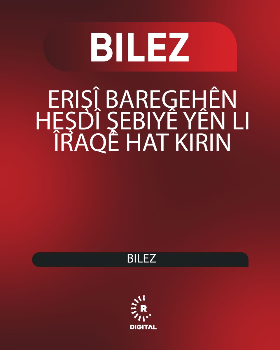 RudawKurdi's tweet photo. #BILEZ - Fermandariya Heşdî Şebiyê ya li Nînowayê ragihand ku êrişî wan hatiye kirin û 8 çekdarên wan mirine û 4 jî birîndar bûne

🟥 Wezareta Parastinê ya Erebistana Siûdî ragihand ku wan vê sibehê bi hevahengiya Fermandariya Navendî ya Amerîkayê (CENTCOM) êrişî baregehên wan komên çekdar ên li Îraqê kiriye ku êrişî qadên petrolê yên Siûdiyê kiribûn