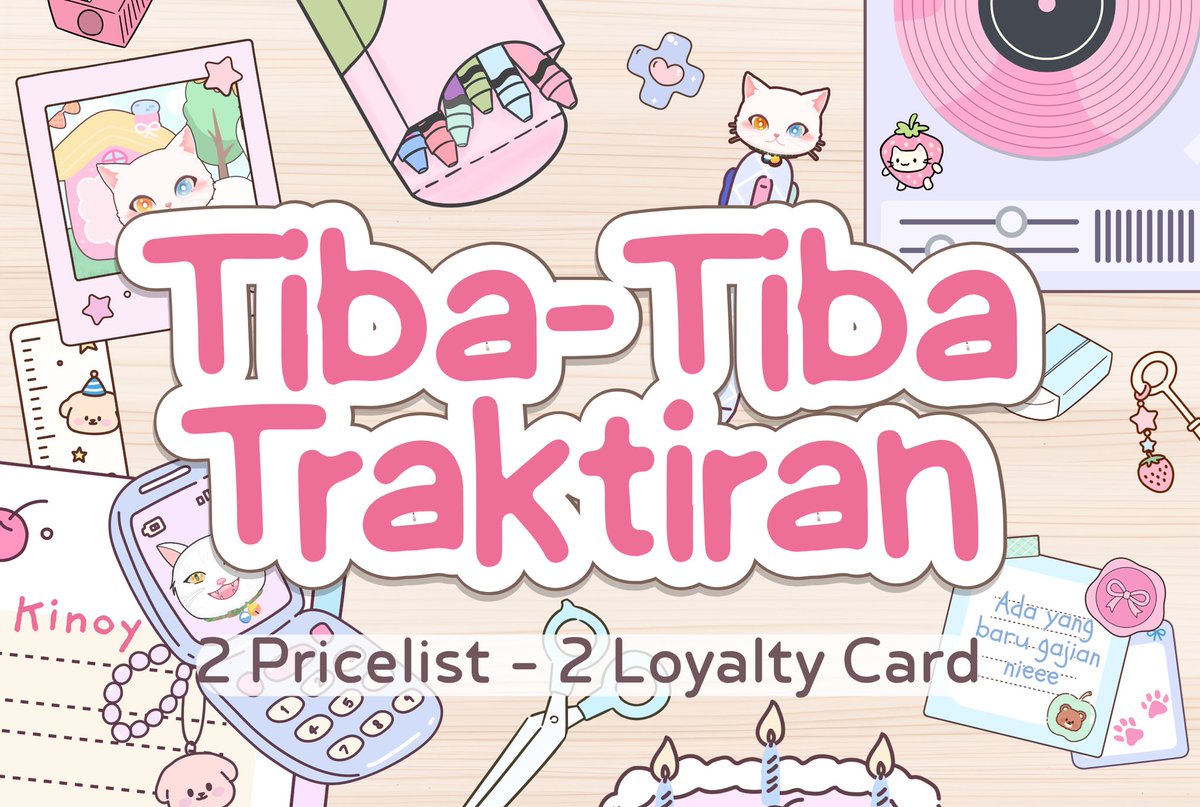 kinoy_the_cat's tweet photo. — G!VE-AWAY alert! 🗯️🍰
૮꒰ ˶• ༝ •˶꒱ა Bantu ripos yaa~ tengcu!

Hari ini Kak Keiz @keizzone mau traktir FREE 2 EDIT PL &amp; LOYALTY CARD untuk 4 orang nih (masing-masing 1) 🤸🏻‍♀️💥 Rulez cek di bawah yaa!

#bealanja jasa edit pricelist https://t.co/rAaQ3qlX2g