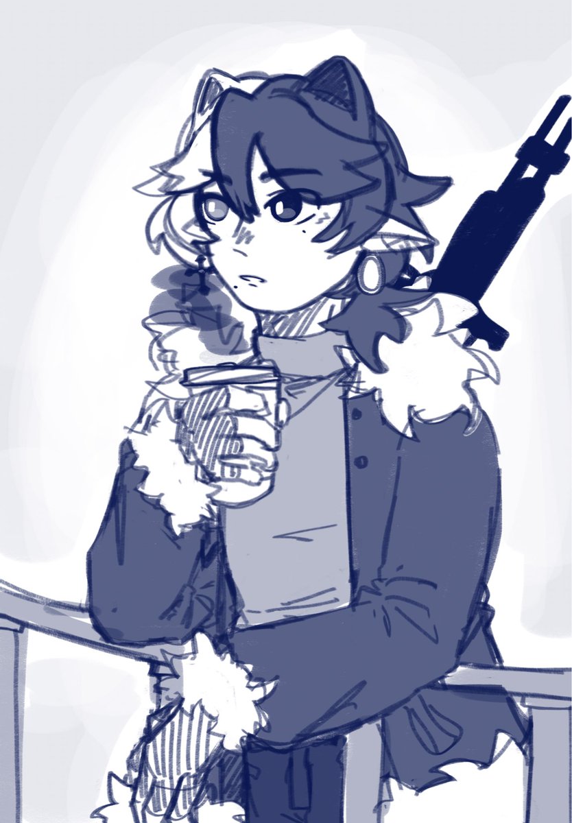 OhKelp_'s tweet photo. I think even as a vampire, abolish would still drink coffee in the early morning https://t.co/8g3O4wQ1Go