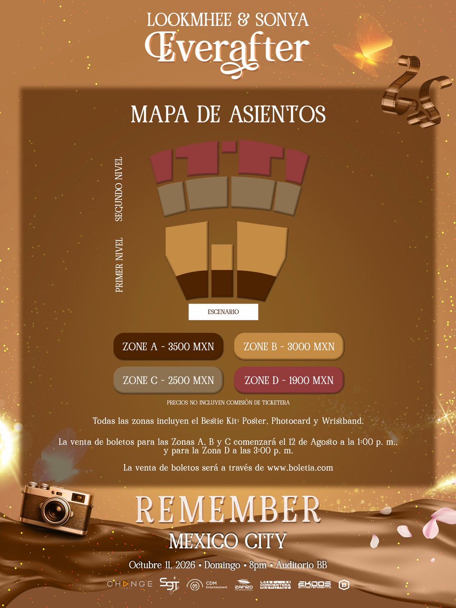 Lookmheewang's tweet photo. 🇲🇽 Mexico, fairy godmother granted your wish! ✨

It's time to meet Lookmhee & Sonya for a once-in-a-lifetime fanmeeting that's gonna be enchanting from the first page to the last.

📃 LOOKMHEE SONYA "EVERAFTER: REMEMBER" IN MEXICO CITY 
📅 October 11 | Sunday | 8 PM 
📍  Auditorio BB

Tickets go on sale August 12, 2026 via https://t.co/iSwXxtIZBx 🎟️

Don't wait for the clock to struck midnight! Save the date and set your alarms now. See you soon 🫶

#LMSYEVERAFTER
#LMSYRememberInMexicoCity
#LookmheeSonya