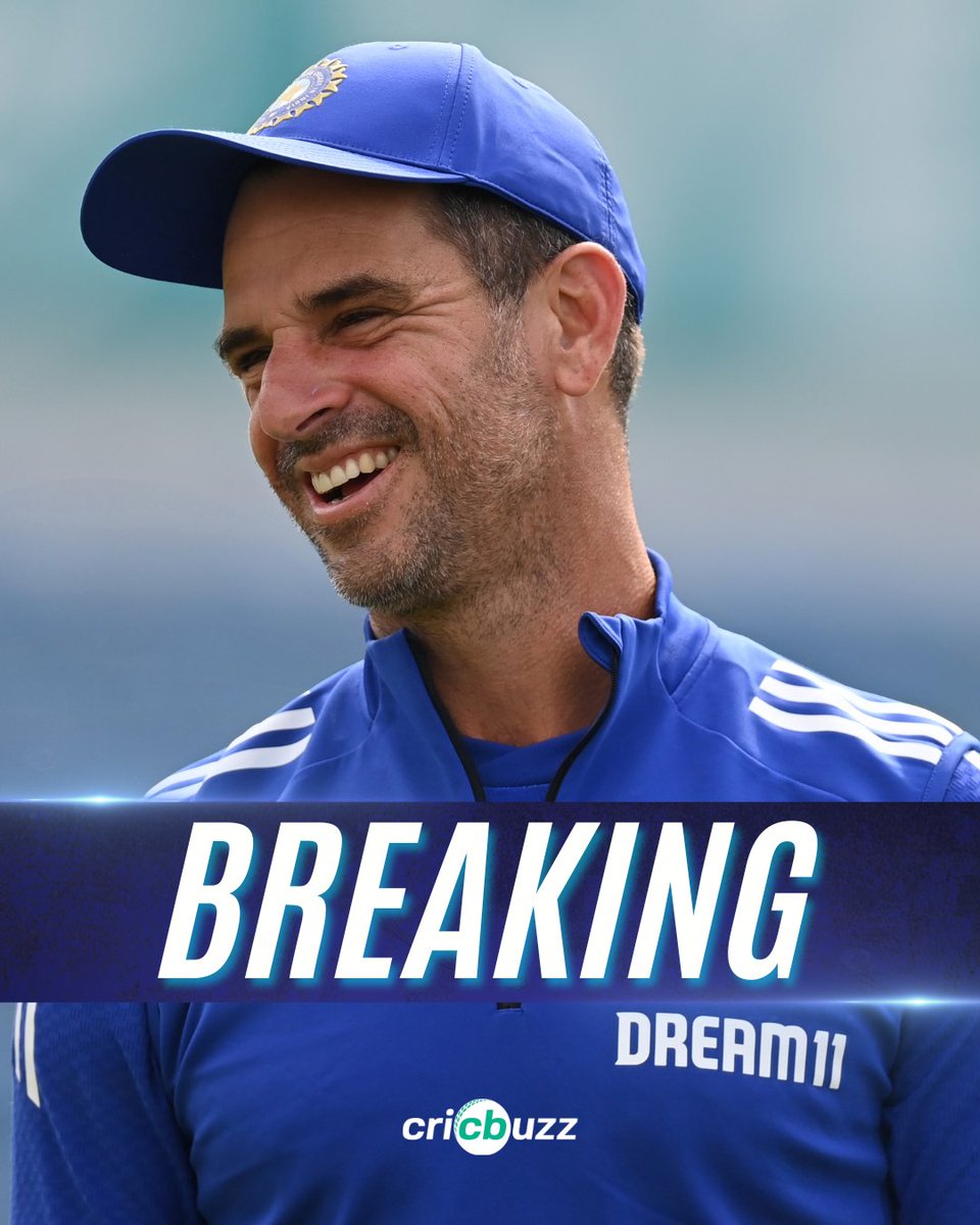 cricbuzz's tweet photo. Ryan ten Doeschate has been appointed Head of Cricket Strategy at Knight Riders Sports.

He will oversee cricket strategy, talent acquisition and development at KKR and the rest of the Knight Riders franchises.

Ten Doeschate has taken up the role after stepping down as the Indian Men's assistant coach.

#CricketTwitter