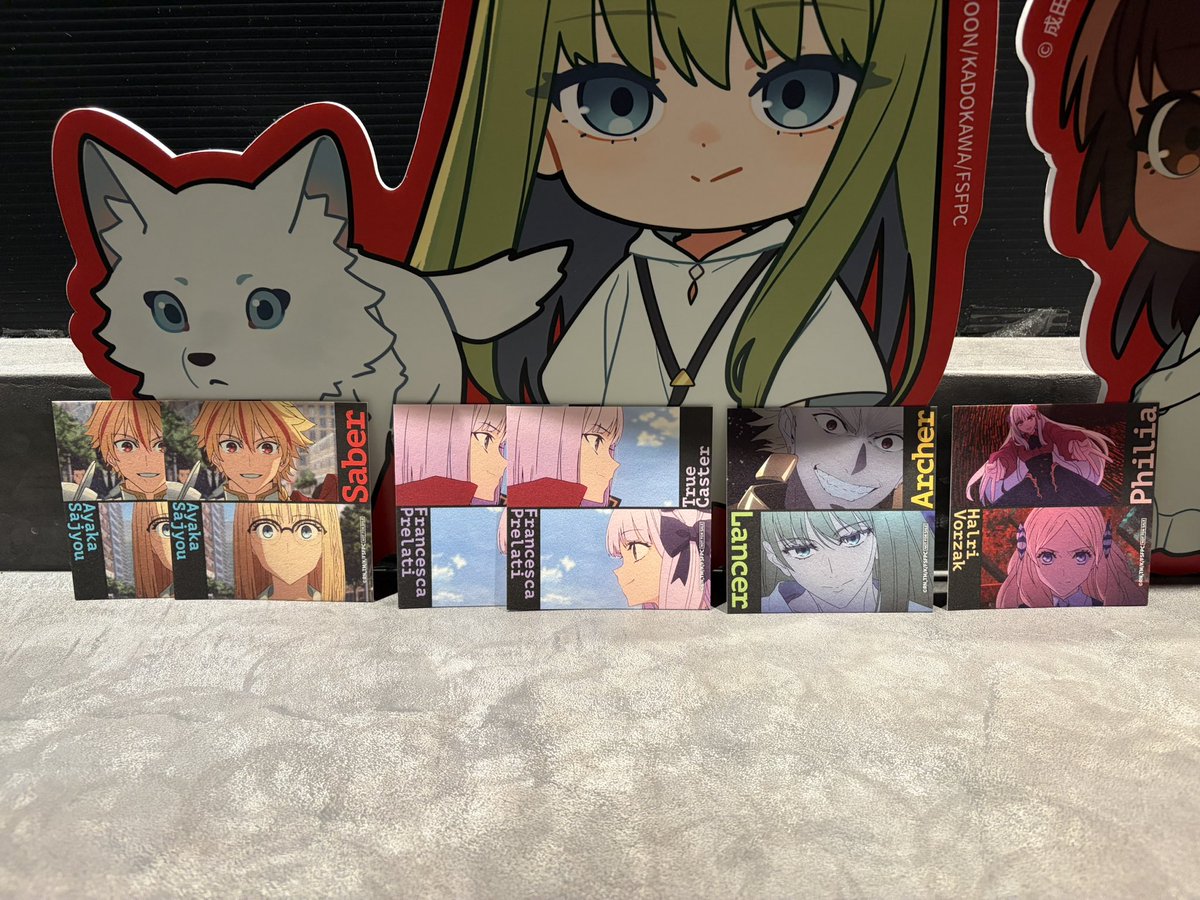 chou_rolls's tweet photo. 【交換】
Fate strange Fake スマイルベースカフェ SMILE BASE Cafe

譲:画像のもの

求:ハンザ&amp;ジェスター>エルメロイII世&amp;フラット

＊池袋手渡し希望
＊まとめての交換優先

お気軽にお声がけください🌼 https://t.co/OlXUWTkBLD