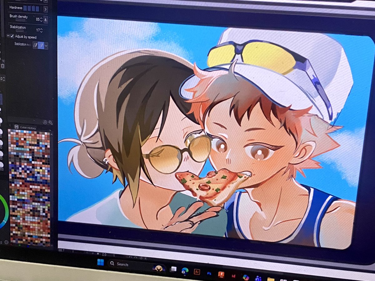 ko2uken's tweet photo. Pizza 🍕
#hinatashoyo #kenma https://t.co/MXjqzQFlDN