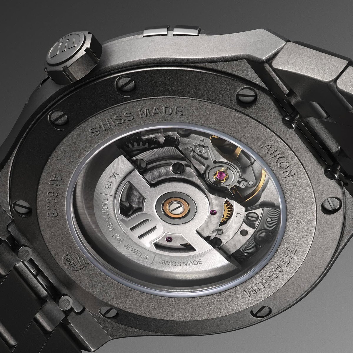 hpauthentic's tweet photo. #MauriceLacroix Aikon Automatic Titanium AI6008-TT032-230-1 #AI6008TT0322301 🇨🇭🇨🇭🇨🇭
Lấy cảm hứng từ huyền thoại đồng hồ mang tính biểu tượng của thập niên 90 – Calypso, Maurice Lacroix đã cho ra đời BST Aikon với những cải tiến mạnh mẽ. Hiện đại và táo bạo, BST Aikon là một sản phẩm đặc quyền dành cho thế hệ Millennials – thế hệ thiên niên kỷ với tinh thần táo bạo, sẵn sàng bứt phá để chinh phục những đỉnh cao.