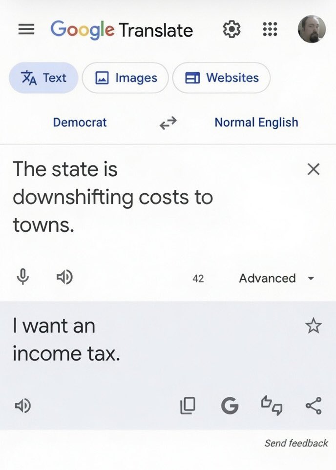 Osborne4NH's tweet photo. When they say “downshifting”, what they really want is an income tax. 
⬇️ https://t.co/xlhVZKGsQv