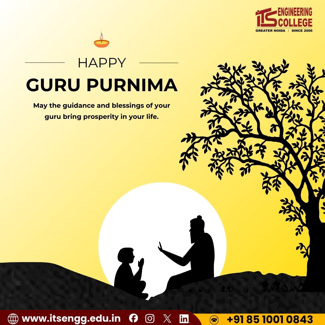 ITSEngggn's tweet photo. On Guru Purnima, we express heartfelt gratitude to our Gurus who illuminate our path with wisdom and values.
#GuruPurnima #Gratitude #RespectGuru #Knowledge https://t.co/2FWWYvEJRo