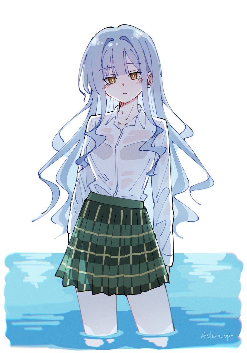 chain_apir's tweet photo. Hair-down Saki https://t.co/HrUlKF26Vq