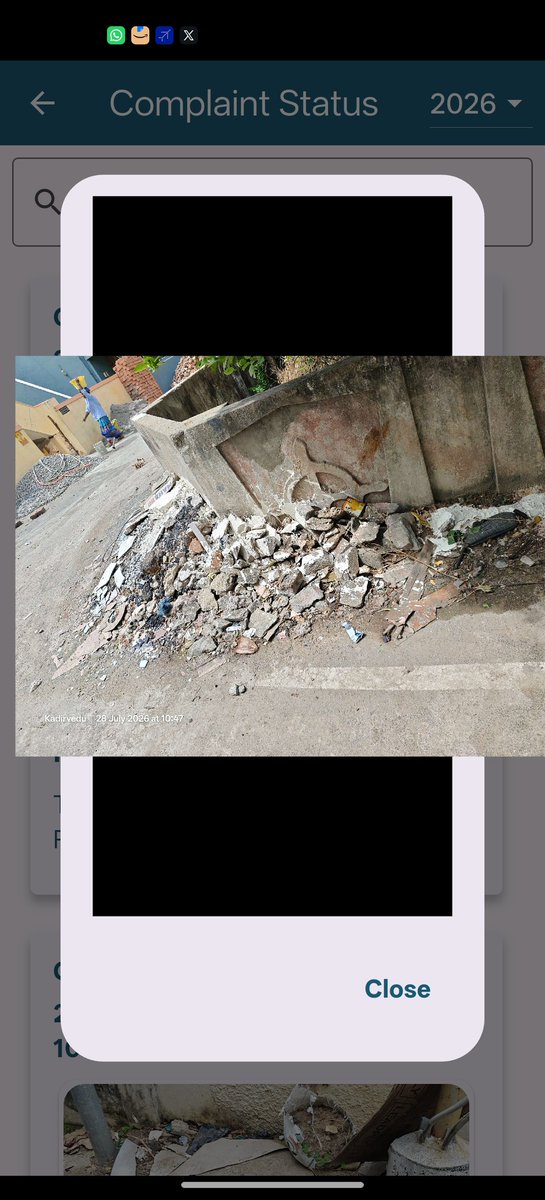 ela_prince's tweet photo. @chennaicorp Pleasantly surprised to notice prompt action by the GCC. Yesterday I complained in Namma Chennai app to remove debris near my house in Madhavaram-Ward 25/7/3. The Sanitary inspector Mr Gokul gave me a ring on the issue. By evening debris was removed. Well done GCC. https://t.co/62TUrah0pt