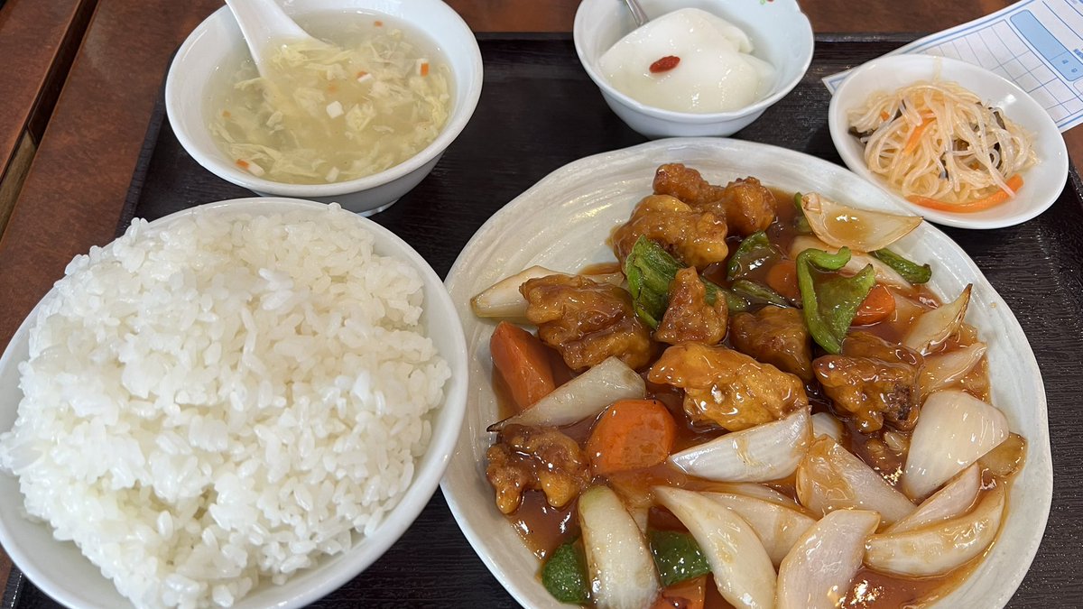 toshiowatanabe's tweet photo. 味楽　鹿島田店
すぶた

陳マーボのメニューと悩んだ
野菜は摂りたいのでこちらに😋

美味しい
ご馳走さまです😋😋 https://t.co/veYRtPMmXR