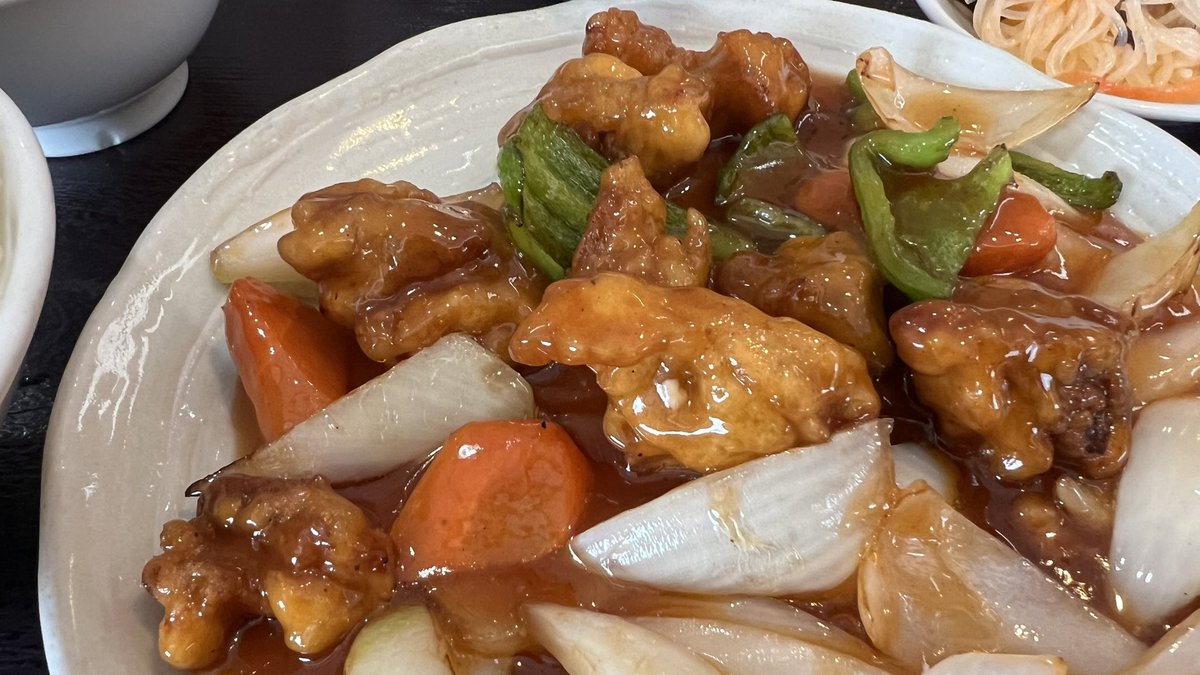 toshiowatanabe's tweet photo. 味楽　鹿島田店
すぶた

陳マーボのメニューと悩んだ
野菜は摂りたいのでこちらに😋

美味しい
ご馳走さまです😋😋 https://t.co/veYRtPMmXR