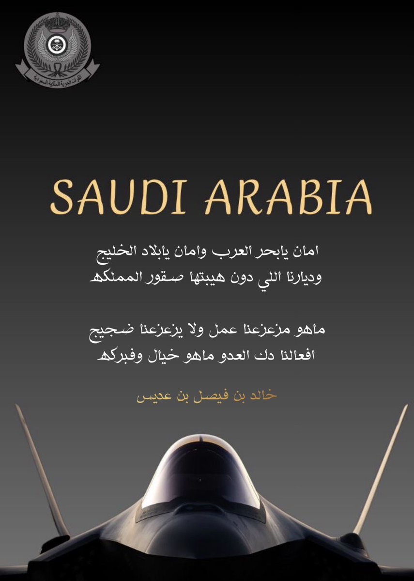 alkhaled891's tweet photo. #محمد_بن_سلمان
#القوات_المسلحه_السعوديه
#السعودية_خط_احمر 

امان يابحر العرب وامان يابلاد الخليج 
وديارنا اللي دون هيبتها صقور المملكه

ماهو مزعزعنا عمل ولا يزعزعنا ضجيج
افعالنا دك العدو ماهو خيال وفبركه

#خالد_بن_فيصل_بن_عديس https://t.co/ddQhPXlAda