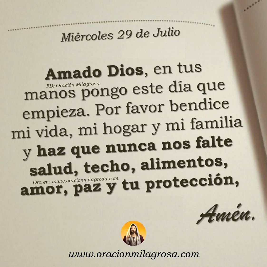 oracion_milagro's tweet photo. Oración para el miércoles 29 de julio de 2026: https://t.co/LTEYhyLgpl ✨