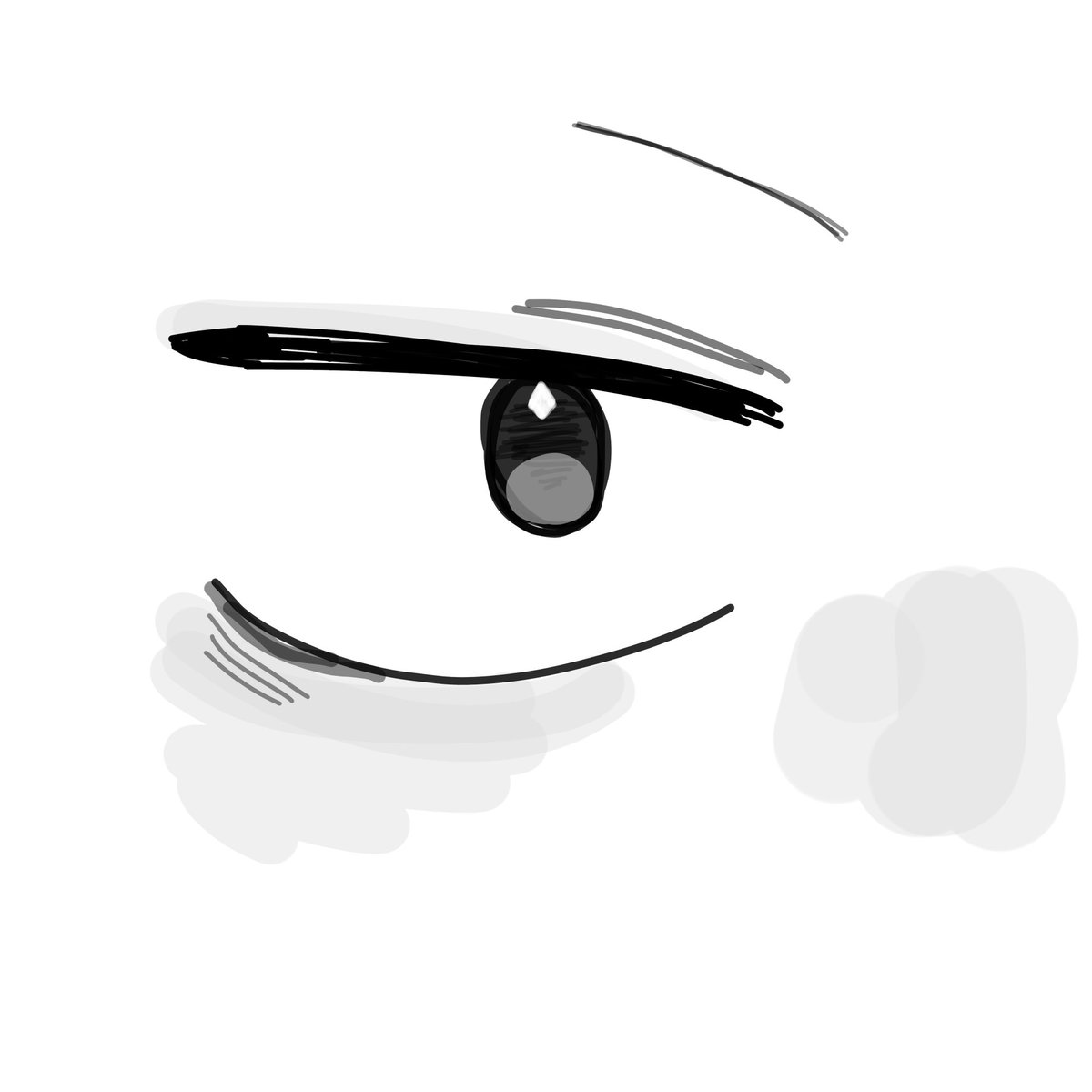 ktoo0222's tweet photo. お友達から貰った情報を思い出しながら
三白眼練習してる

これは指描きだけど上手く描けたやつ⬇️ https://t.co/oP3ECuhfY7