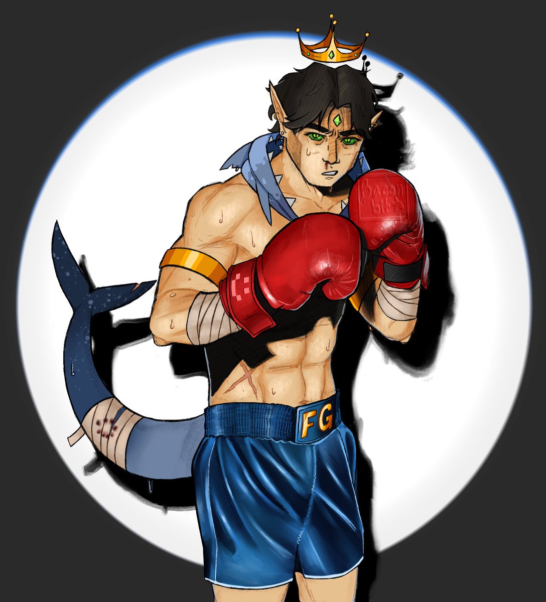 cinnamon23_pie's tweet photo. Boxer foolish ⭐️

#foolishfanart https://t.co/yLFgMsaa9X