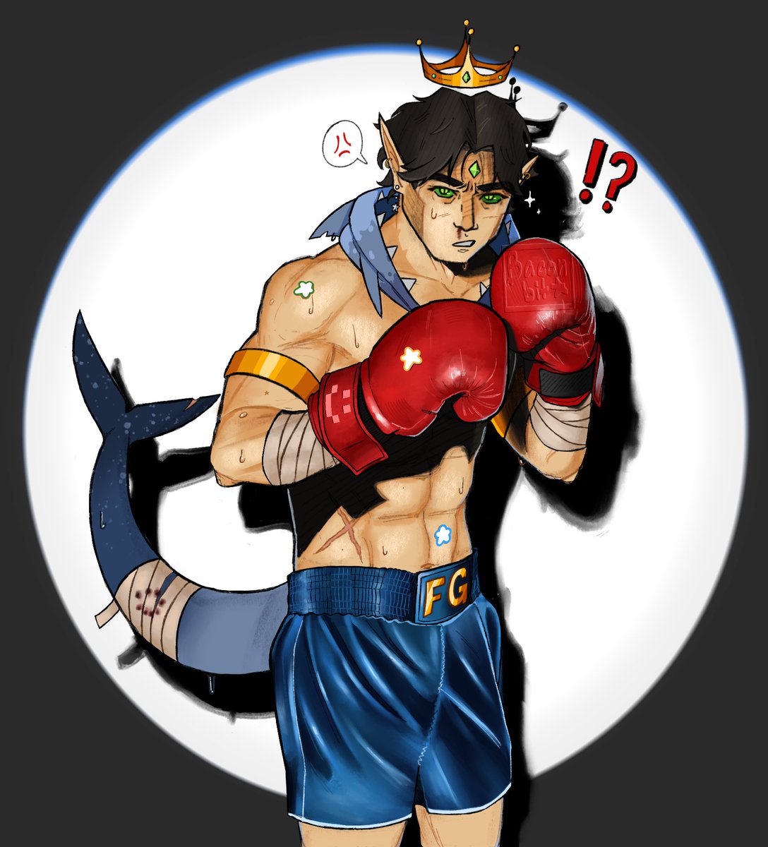 cinnamon23_pie's tweet photo. Boxer foolish ⭐️

#foolishfanart https://t.co/yLFgMsaa9X