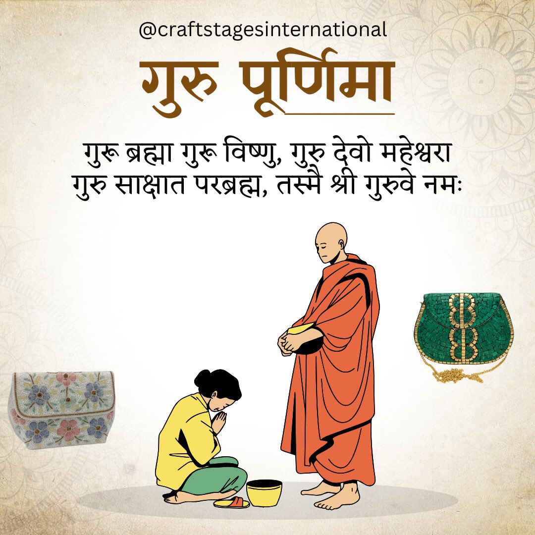 CraftstagesCs's tweet photo. 🌼 गुरु पूर्णिमा की हार्दिक शुभकामनाएँ! 🌼
गुरु का ज्ञान जीवन का सबसे बड़ा प्रकाश है।
सभी गुरुओं को सादर प्रणाम एवं धन्यवाद। 🙏. https://t.co/hjVHZvaq5V