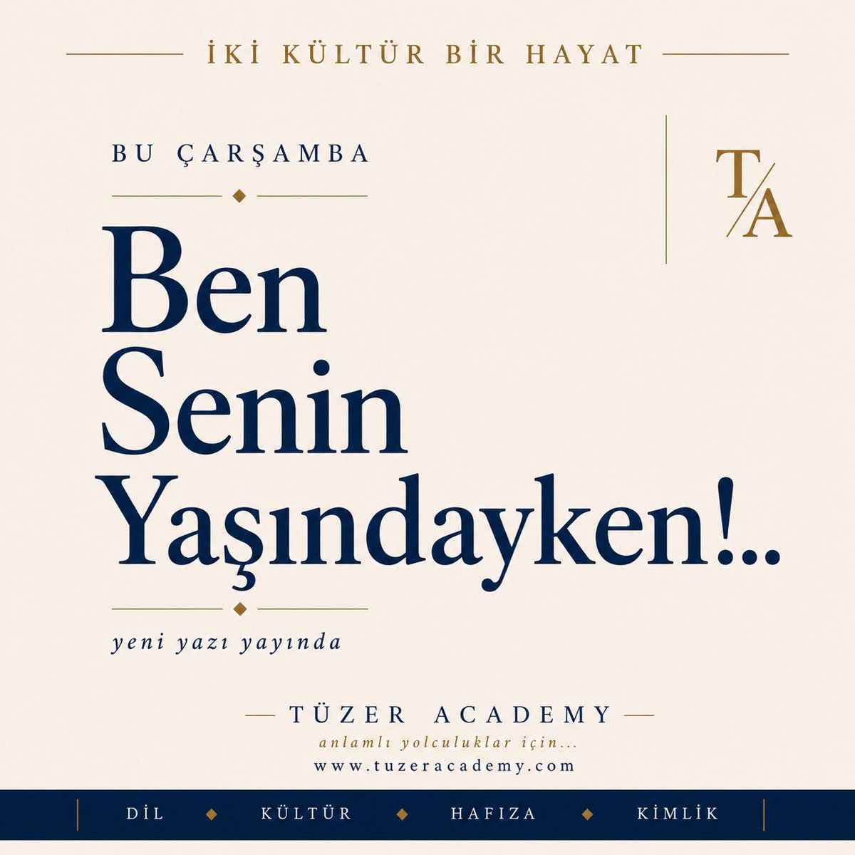 ibrahimtuzer's tweet photo. Ben Senin Yaşındayken!..

Bir çocuğun kahvaltı masasında 
sorduğu masum bir soru 
bazen yalnızca bir doğum tarihini değil; 
bir ailenin hafızasını, 
yıllardır anlatılmamış hikâyelerini ve kuşaklar arasında kurulabilecek 
görünmez köprüleri de ortaya çıkarabilir.

Belki de çocuklarımıza verebileceğimiz 
en değerli miras, 
bütün cevaplar değil; 
birlikte peşine düşeceğimiz 
güzel sorulardır.

Bu haftaki İki Kültür Bir Hayat yazısında, küçük bir aile sohbetinden hareketle hafızaya, aidiyete ve kuşaklar arasında hikâyelerin nasıl taşındığına birlikte bakıyoruz.

Yazının tamamını https://t.co/Y2N1lkPD3u adresinden okuyabilirsiniz.

anlamlı yolculuklar Için…

#TuzerAcademy #IkiKulturBirHayat #Aile #Hafıza #Kültür