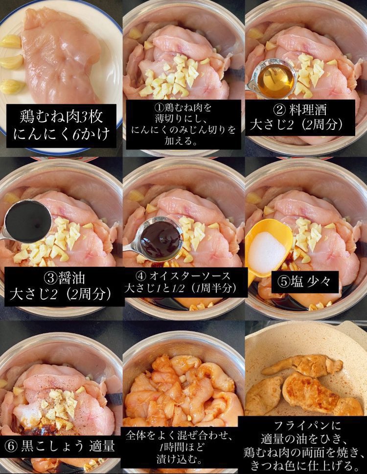 mudananiku_'s tweet photo. はい、ダイエット中の民。パッサパッサの鶏むね肉を爆ウマチキンにするレシピはこれ⬇️ https://t.co/f8Dd5QBQqQ