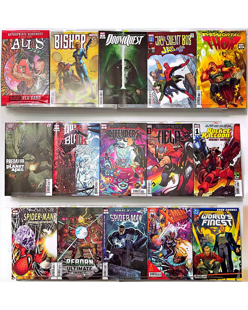 FinalBossComics's tweet photo. Gotta fly, gotta fight, gotta #NCBD

🔥 Feral 25
🔥 The Greatest American Hero 1
🔥 The Horror of Godzilla 1
🔥 Is Ted OK? 6
🔥 Predator vs. the Planet of the Apes 1
🔥 Queen in Black 1
🔥 Spectacular Spider-Man: Brand New Day 3

#Marvel #DCComics #ImageComics #IDW #FinalBoss https://t.co/3xmYWgumIa