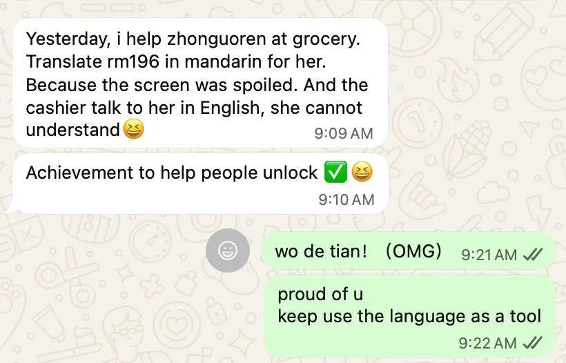 Bocchidesu___'s tweet photo. Yesterday, one of our students helped a tourist from China at the grocery store because she couldn't understand English.

Language isn't just about passing exams, it's about helping people, building connections, and making a difference.

Good job

#studytwt #langtwt https://t.co/FP7OkUgsK5