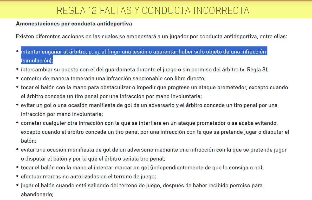 Check_Futbol's tweet photo. EXPONIENDO IGNORANTES Y MANIPULADORES

El propio reglamento de la IFAB dice claramente que el VAR puede revisar si una amarilla fue mal sacada o se equivoco de jugador, confusión de identidad

y segun el propio reglamento de la IFAB fingir una falta es sancionado con amarilla https://t.co/upQVP2RAmG