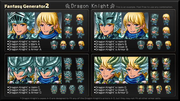 DOTseisaku's tweet photo. 騎士好き必見👀
#ドット絵制作所 の #RPGツクールMZ（RPG Maker）向け
新作DLC【ファンタジージェネレーター2 – 騎士防具編】7/30発売！

西洋風ファンタジーに欠かせない『鎧の騎士』

【騎士】【重装騎士】【聖騎士】【暗黒騎士】【竜騎士】【魔法騎士】

騎士が登場するゲームデザインに最適！ https://t.co/IUnYS2RQ0y