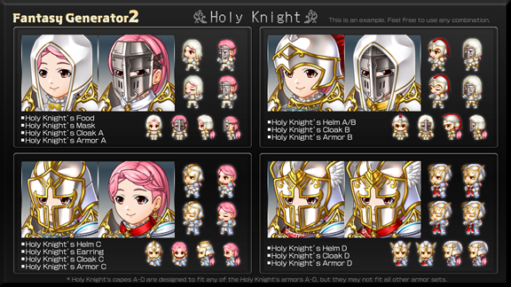 DOTseisaku's tweet photo. 騎士好き必見👀
#ドット絵制作所 の #RPGツクールMZ（RPG Maker）向け
新作DLC【ファンタジージェネレーター2 – 騎士防具編】7/30発売！

西洋風ファンタジーに欠かせない『鎧の騎士』

【騎士】【重装騎士】【聖騎士】【暗黒騎士】【竜騎士】【魔法騎士】

騎士が登場するゲームデザインに最適！ https://t.co/IUnYS2RQ0y